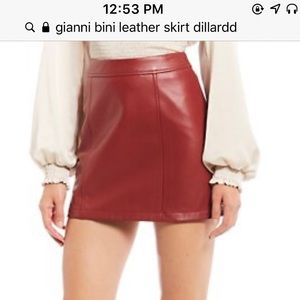 Gianni bini leather skirt